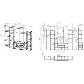Готовая гостиная Мебелайн-2