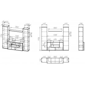 Готовая гостиная Мебелайн-6