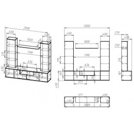 Готовая гостиная Мебелайн-8