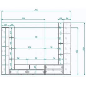 Готовая гостиная МегаKraft 4