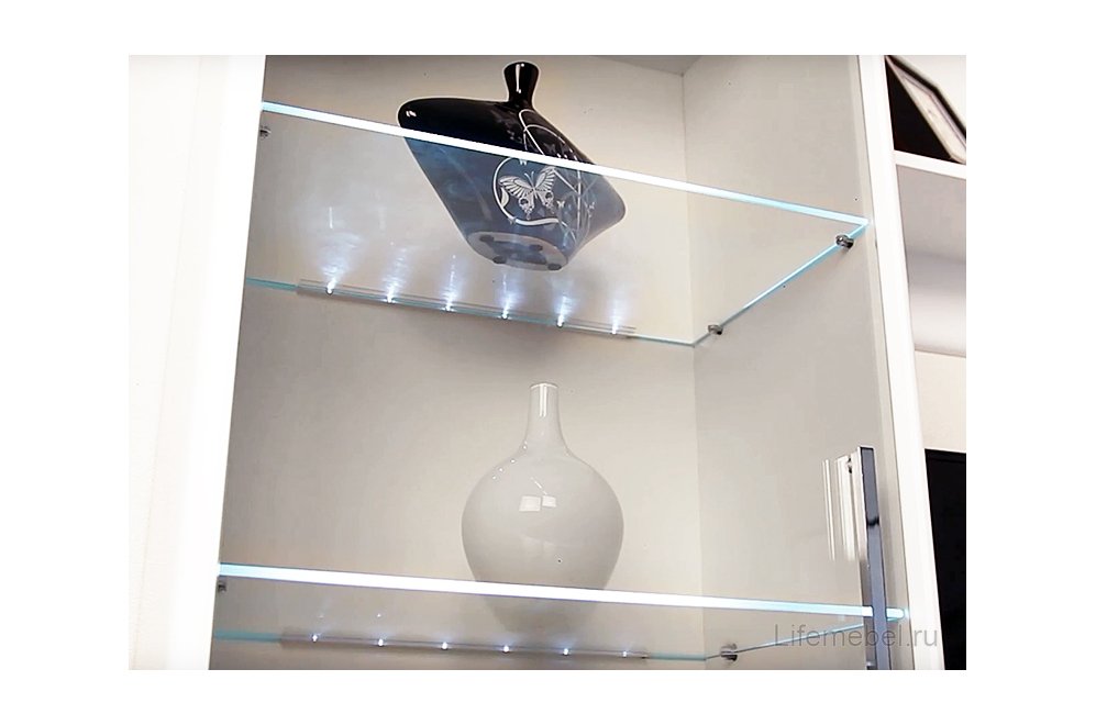 Модульная гостиная Наоми комплектация 4 белый глянец