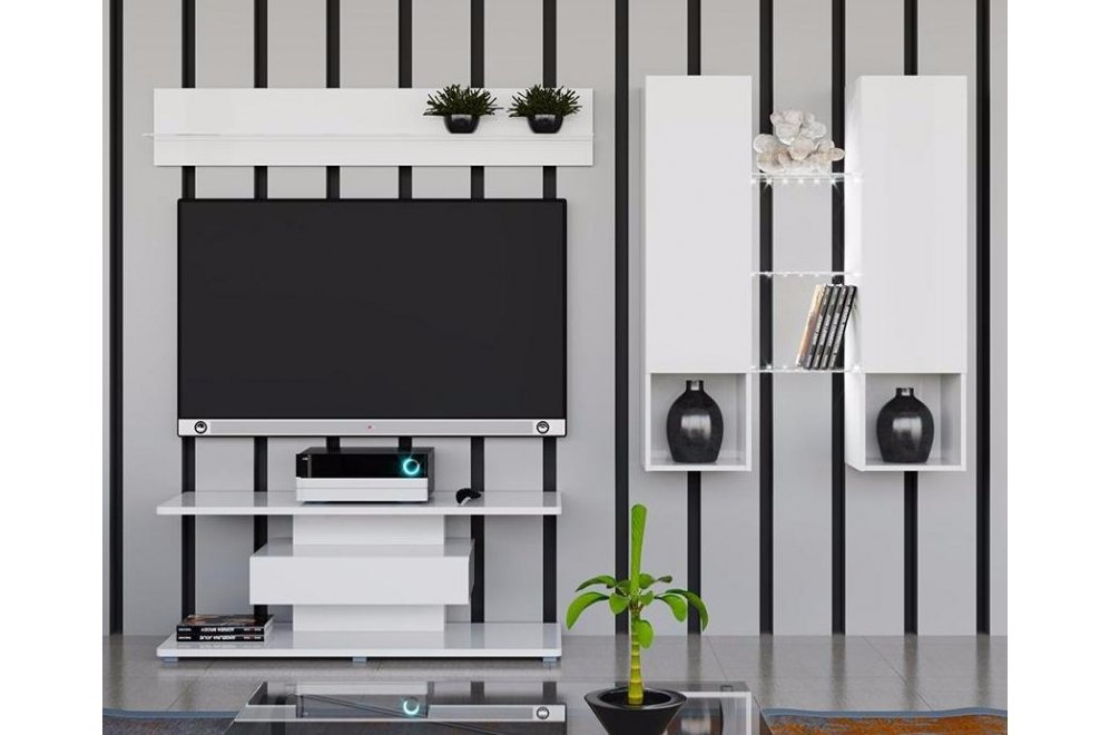 Гостиная Diamond комплектация 3 белый глянец