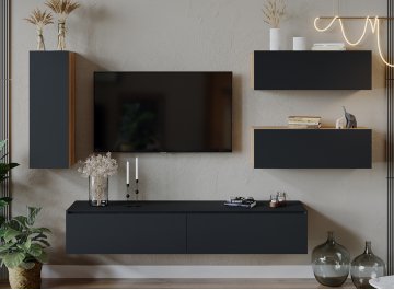 Модульная гостиная Глосс ГН 319.07 комплектация 7