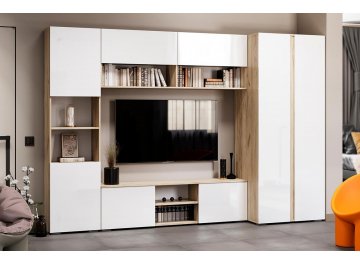 Модульная гостиная Алетра комплектация 1