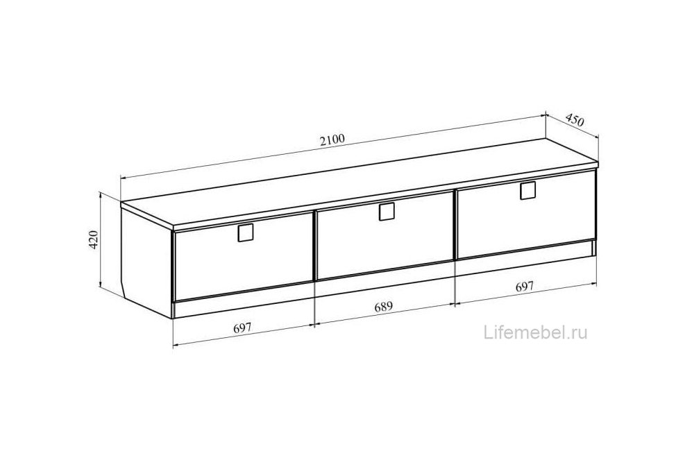 Модульная гостиная Анастасия дуб роше / мисандея стоун комплектация 5