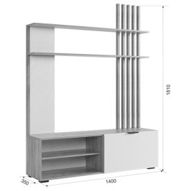 Модульная гостиная Бери К1 комплектация 1