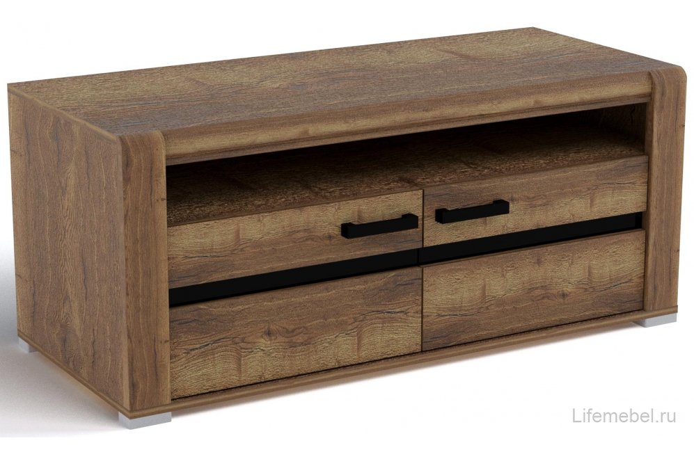 Модульная гостиная Бруна дуб галифакс табак комплектация 1