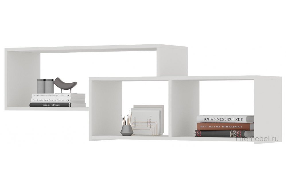 Модульная гостиная Элла комплектация 7 белый / белый