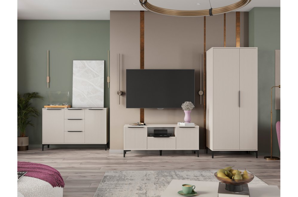 Модульная гостиная Иадама кашемир / кашемир комплектация 1