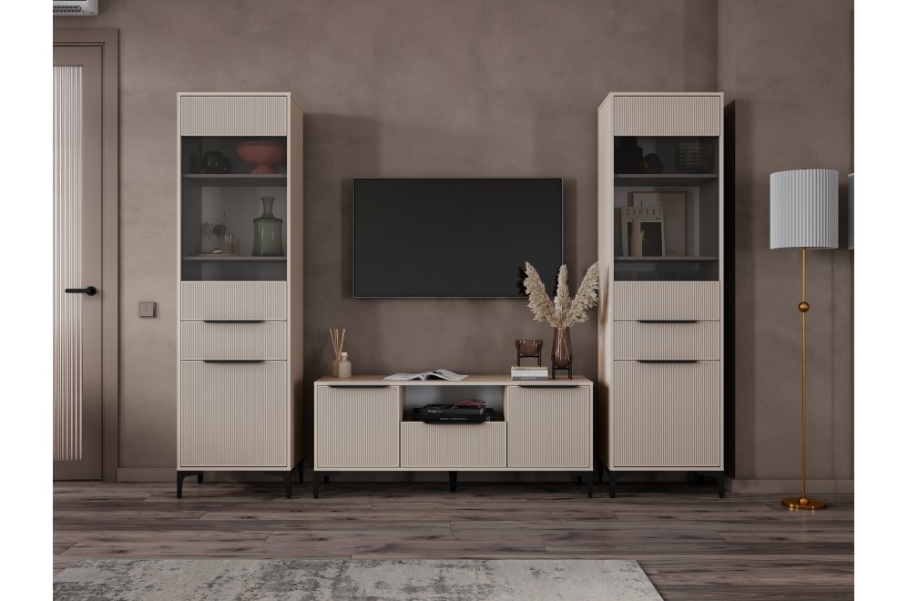 Модульная гостиная Иадама кашемир / кашемир комплектация 4