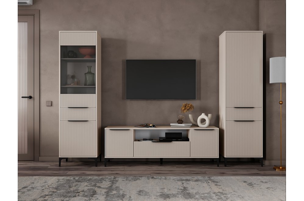 Модульная гостиная Иадама кашемир / кашемир комплектация 6