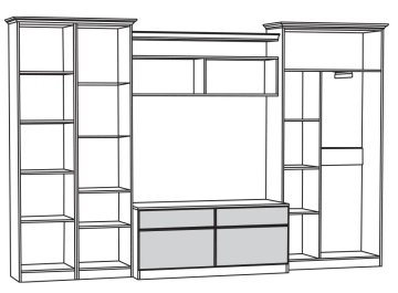 Модульная гостиная Ливерпуль комплектация 4