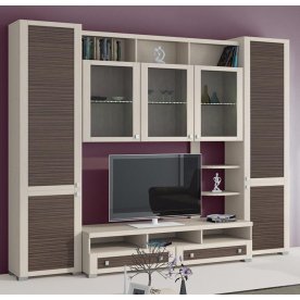 Стенка для гостиной Фиджи (комплектация 25) дуб белфорт / каналы дуба