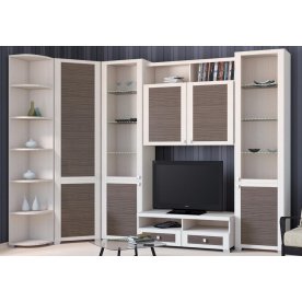 Стенка для гостиной Фиджи (комплектация 7) дуб белфорт / каналы дуба