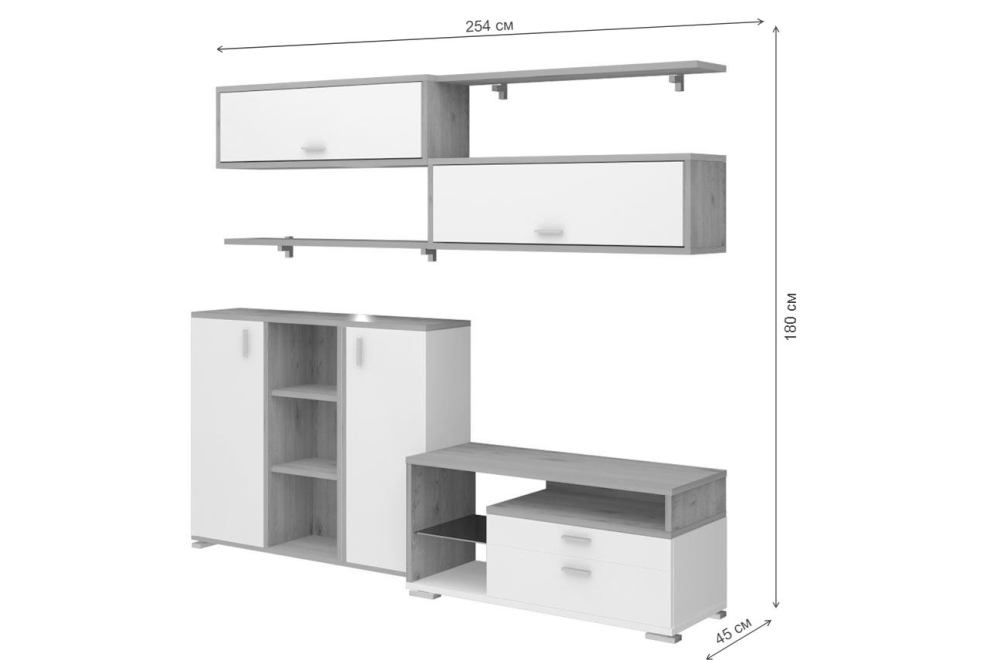 Стенка Лофт 9 В Домино венге