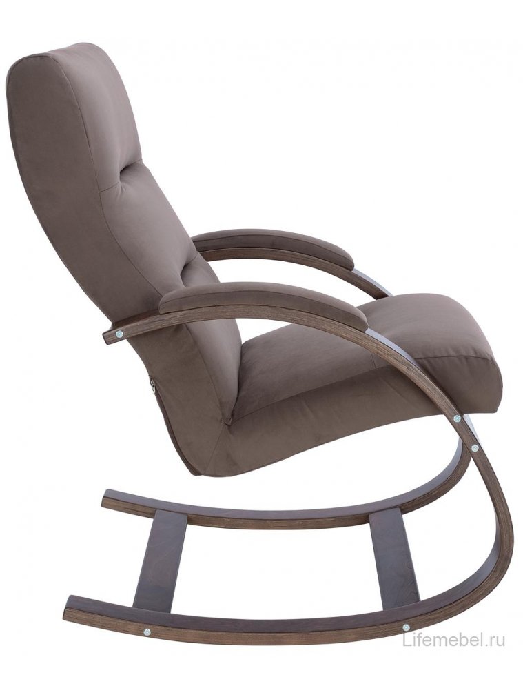 Кресло-качалка Leset Милано орех / V23 молочный шоколад