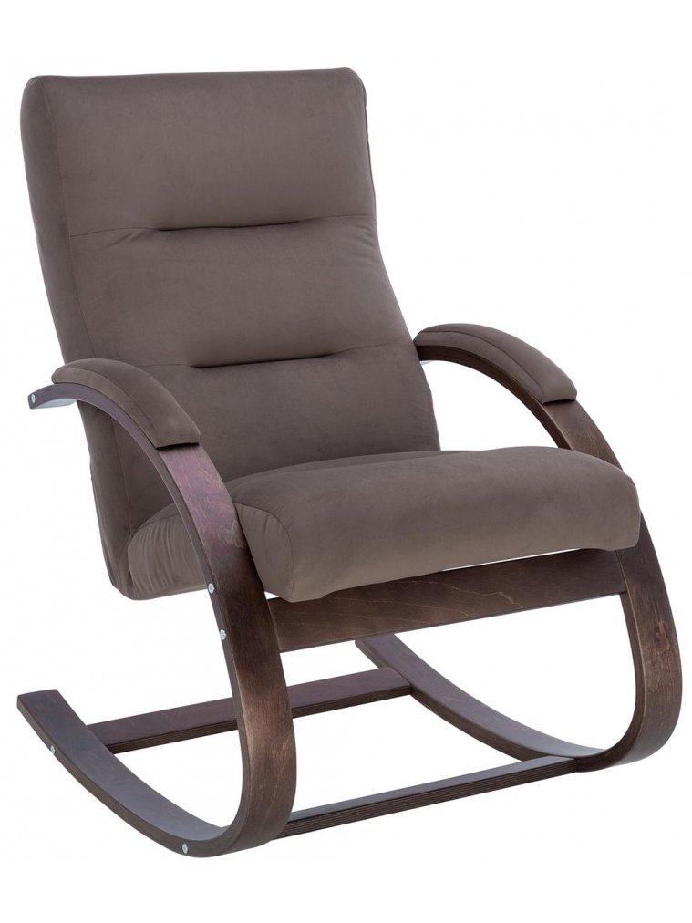 Кресло-качалка Leset Милано орех / V23 молочный шоколад