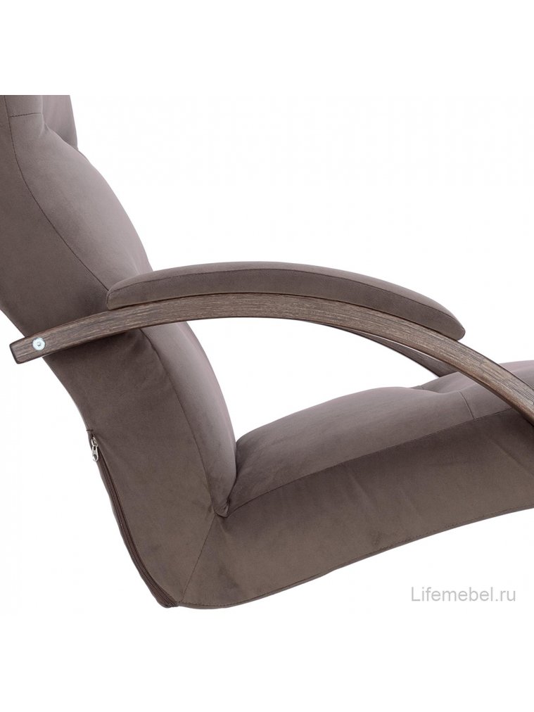 Кресло-качалка Leset Милано орех / V23 молочный шоколад