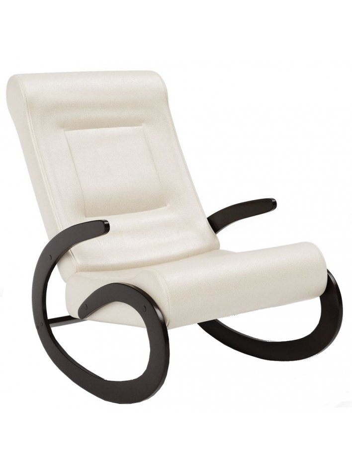 Кресло-качалка Мальта экокожа крем