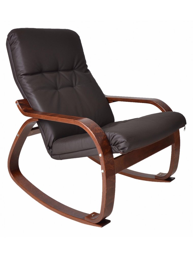 Кресло-качалка Сайма вишня / шоколад