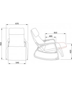 Кресло-качалка Smart