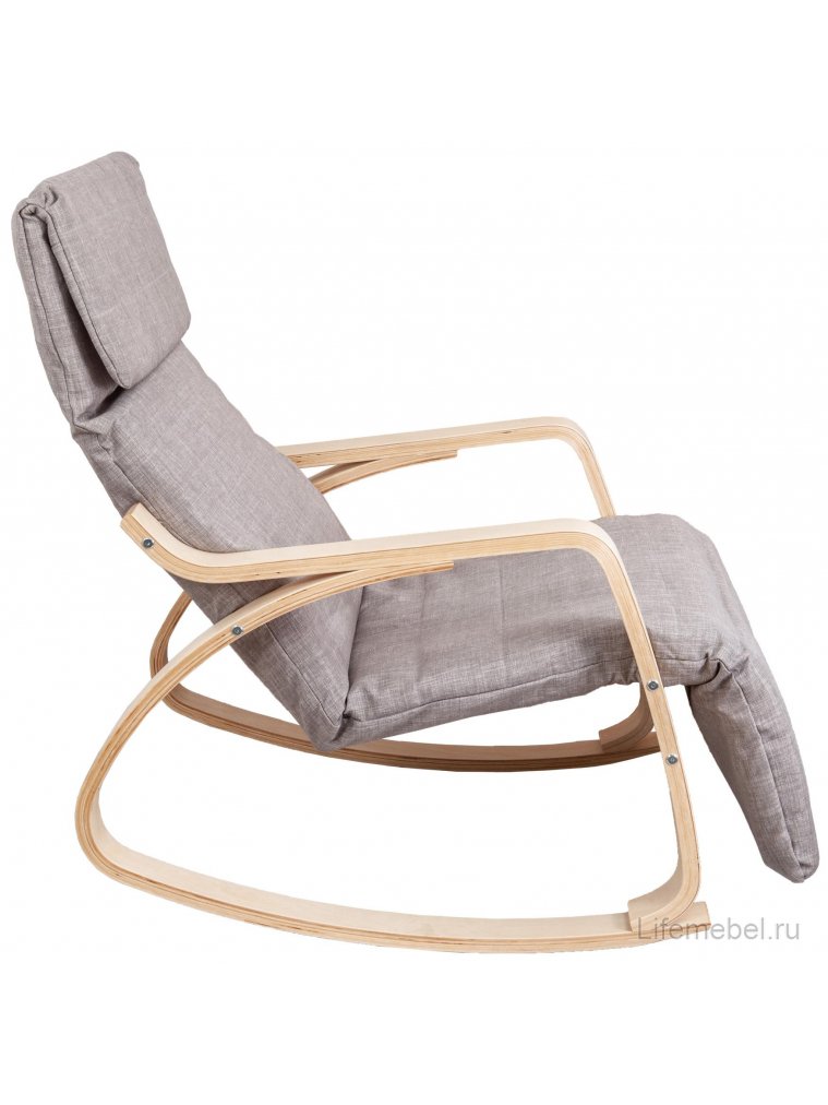 Кресло-качалка Smart ткань серая