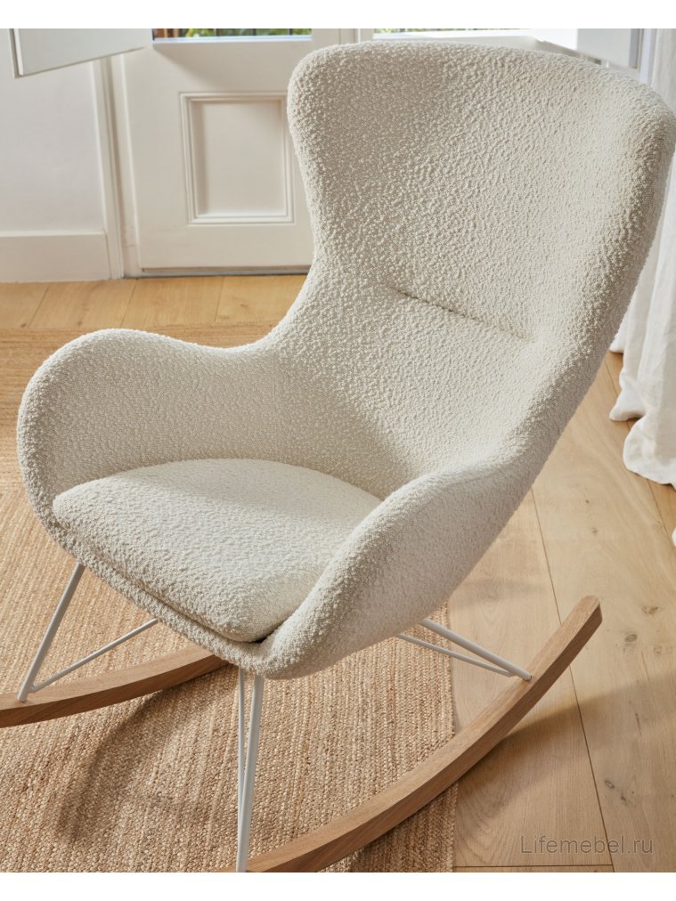 Кресло-качалка Vania белое