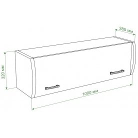 Шкаф навесной ПНД с фасадом КБЕ