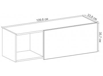 Шкаф навесной Джаггер 1DN