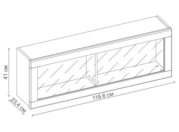 Шкаф навесной навесной Джаз 1V