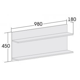 Полка Кельн 98 см