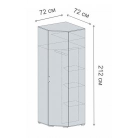 Шкаф угловой Рошель ШК-804