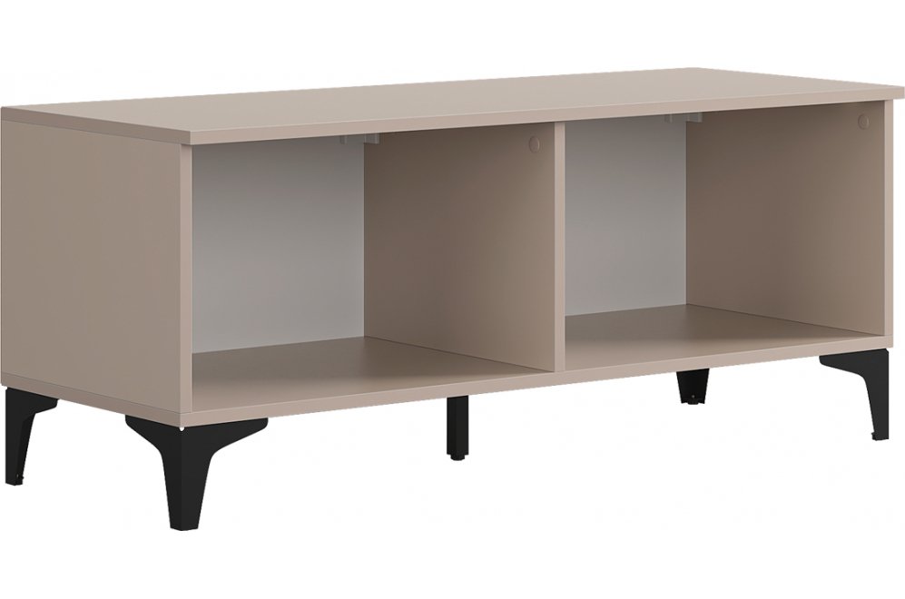 Тумба Рич кашемир / фрапучино матовый / черный