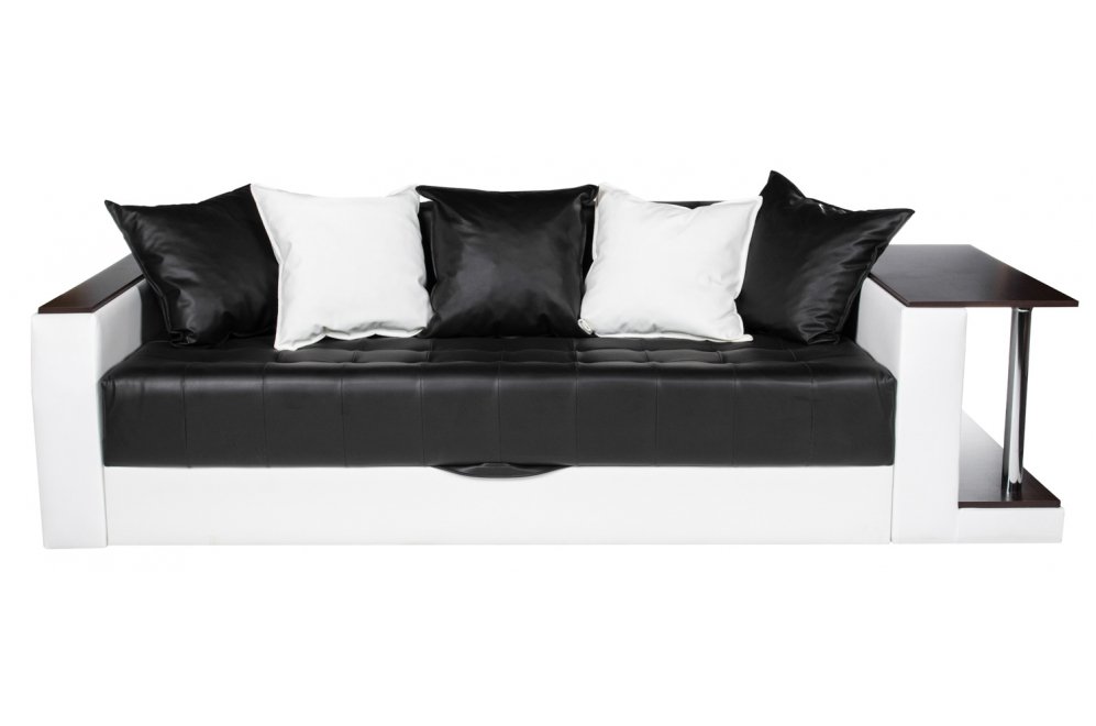 Диван Атлант черный / белый