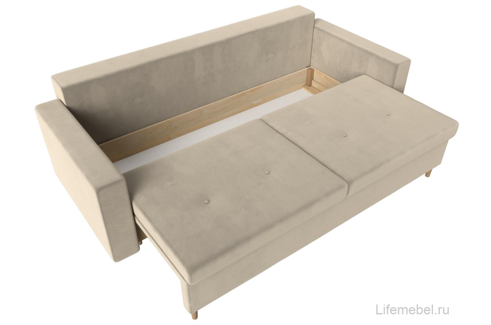 Диван Белфаст микровельвет бежевый