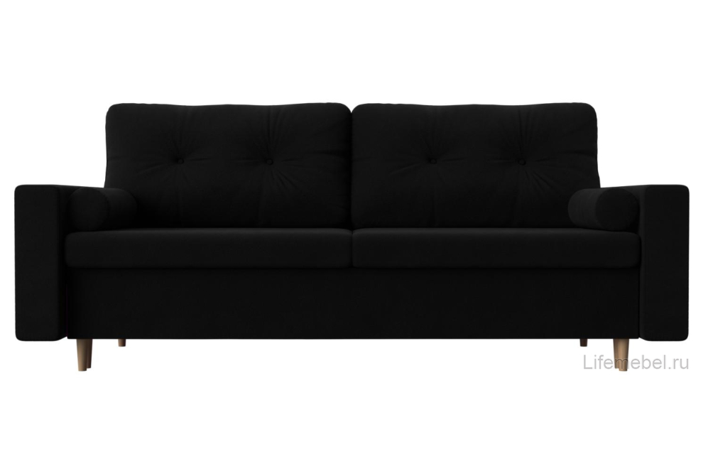 Диван Белфаст микровельвет черный