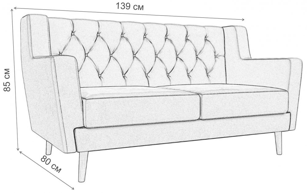 Диван Ривер-Арт 2 Люкс зеленый микровельвет