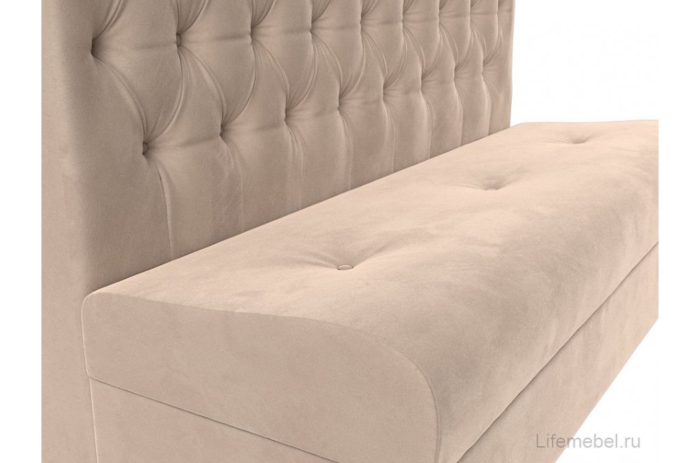 Диван Бремен велюр бежевый