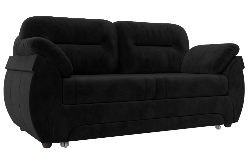 Диван Бруклин велюр черный