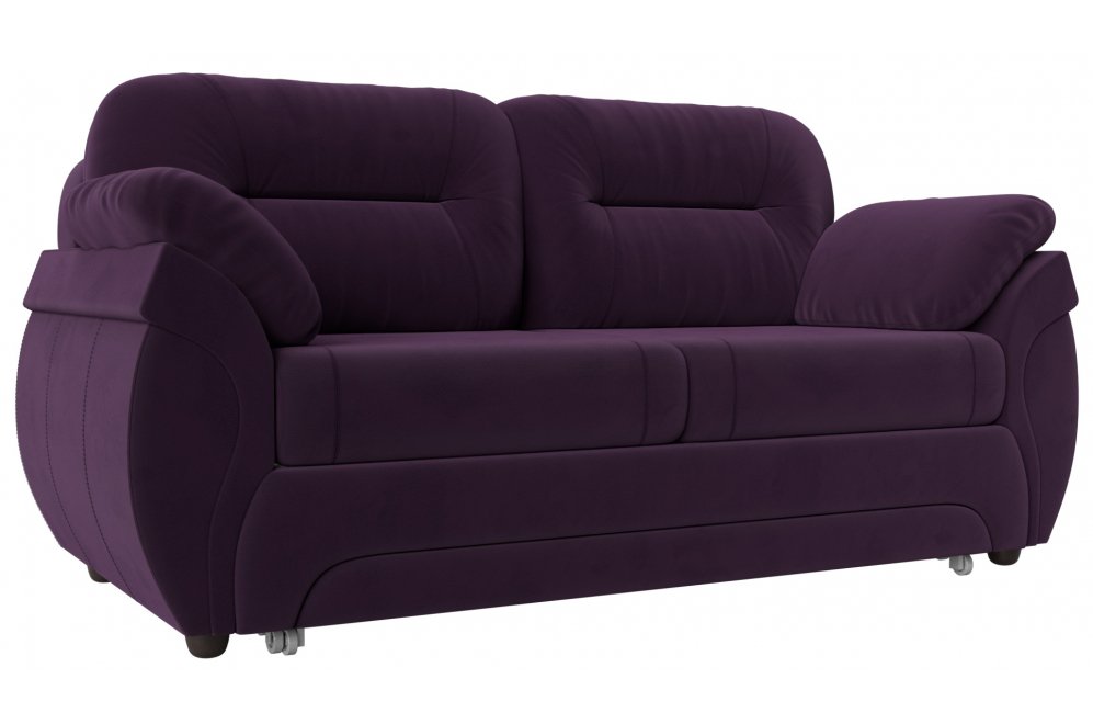 Диван Бруклин велюр фиолетовый