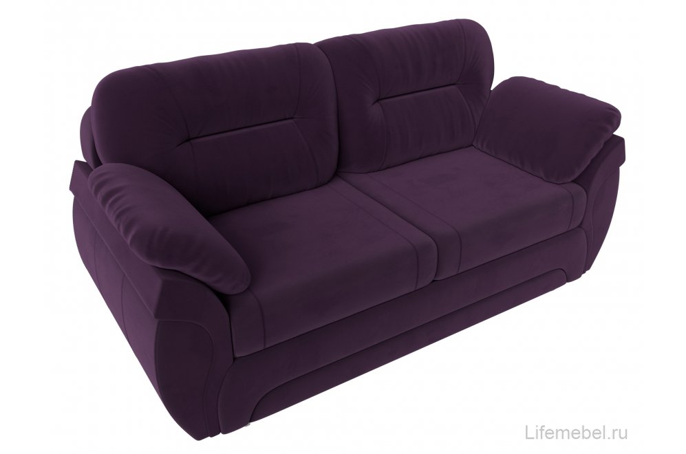 Диван Бруклин велюр фиолетовый