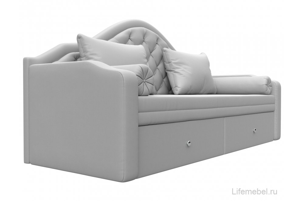 Диван детский Сойер эко кожа белый