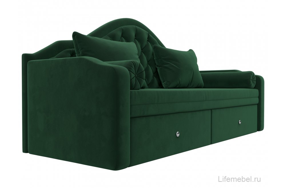 Диван детский Сойер велюр MR зеленый