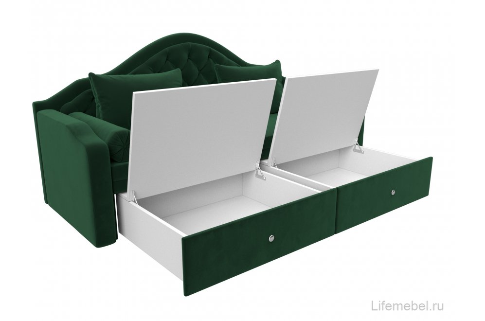 Диван детский Сойер велюр MR зеленый