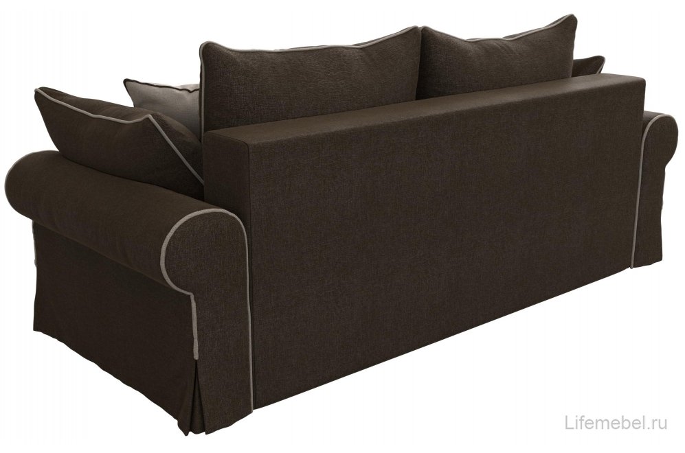Диван Центавр коричневая рогожка
