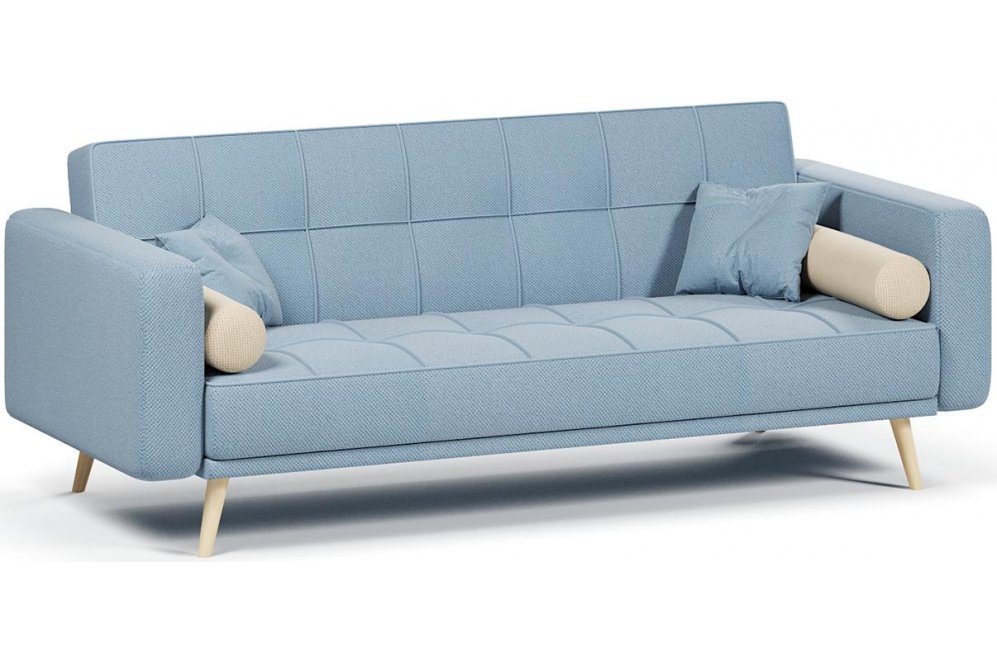 Диван Грейам light blue голубой велюр