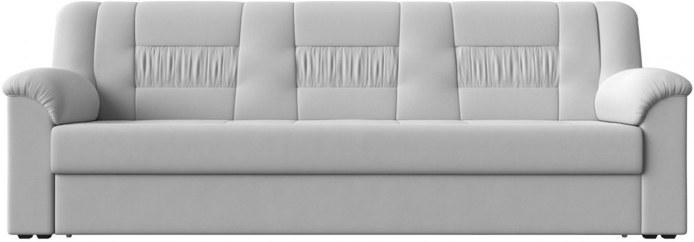 Диван Карелия белая экокожа