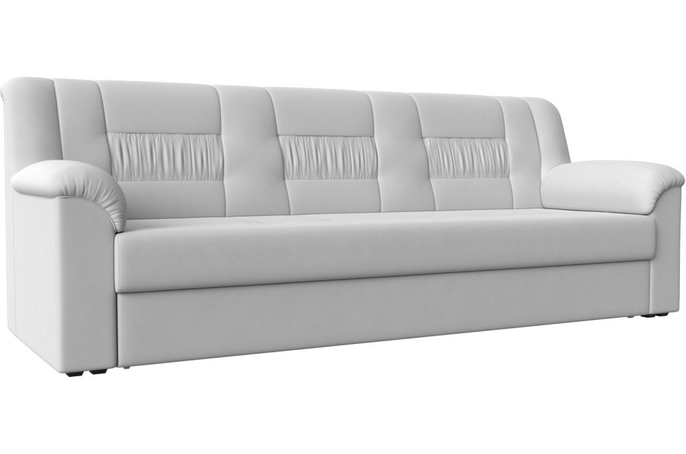 Диван Карелия белая экокожа