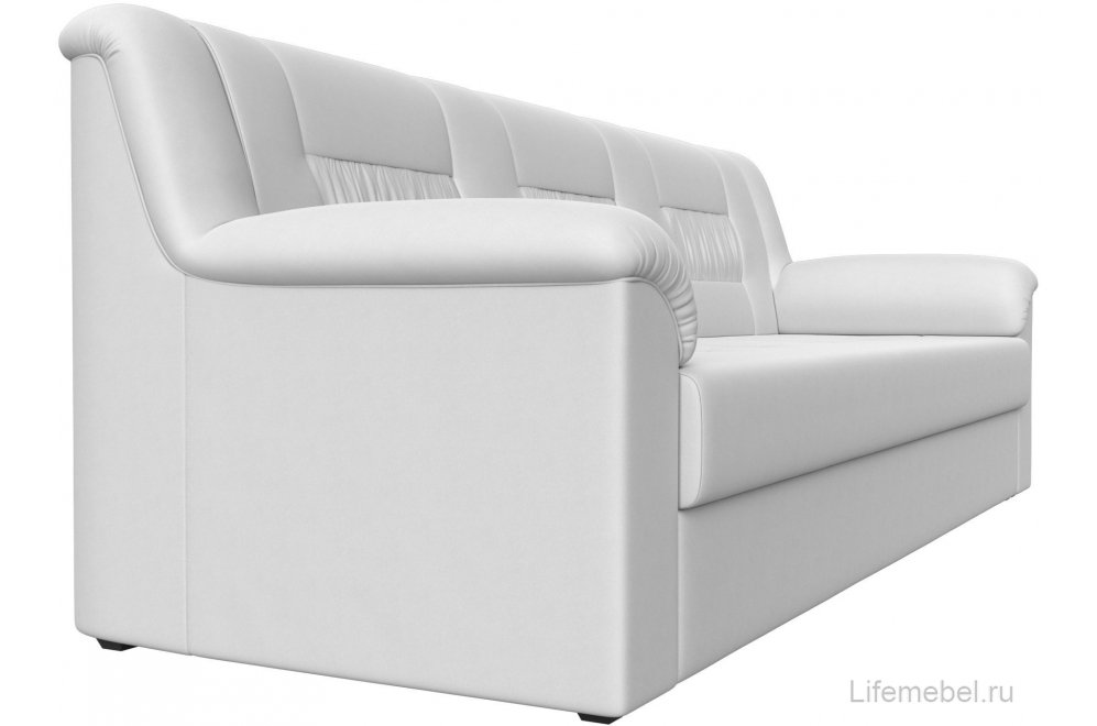 Диван Карелия белая экокожа