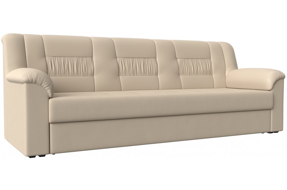 Диван Карелия бежевая экокожа